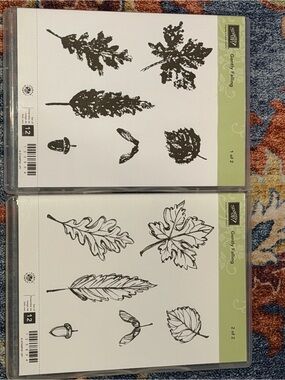 Stampin' Up! Gently Falling Leaf & Acorn Stamp Set of 2